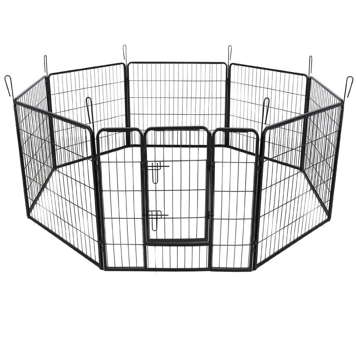 Helloshop26 - Chenil extérieur cage enclos parc animaux chien extérieur  avec toit pour chiens 120 x 120 x 150 cm - Distriartisan
