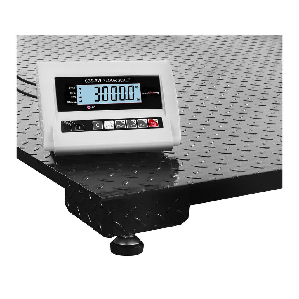 Balance au sol - 300 kg / 100 g - Tapis antidérapant - LCD 14_0000580 - Helloshop26