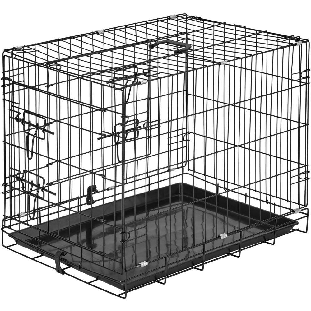Cage de transport chien acier 60 x 44 x 51 cm 3708141 - Helloshop26