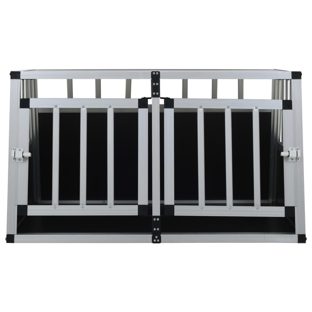 Cage pour chien à double porte 89 x 69 x 50 cm noir 02_0000063 - Helloshop26