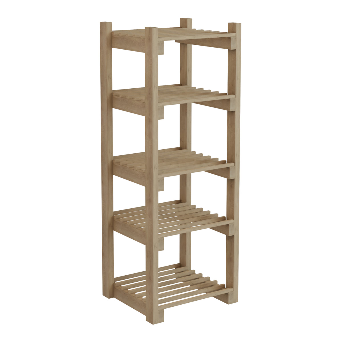 Étagère de salle de bain 5 niveaux pin 90 x 30 x 30 cm naturel 03_0007