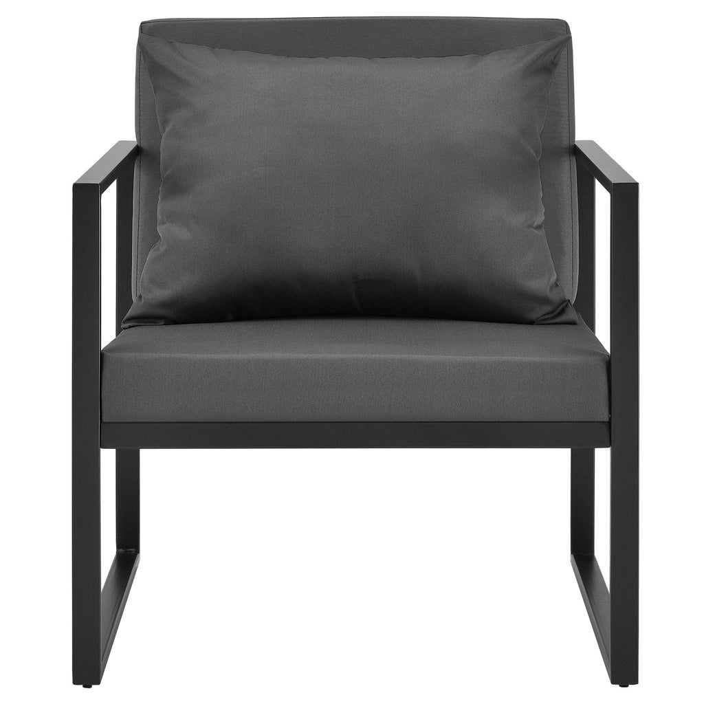 2 x chaises extérieures robustes avec coussins confortables noir 70 x 60 x 60 cm 03_0000173 - Helloshop26