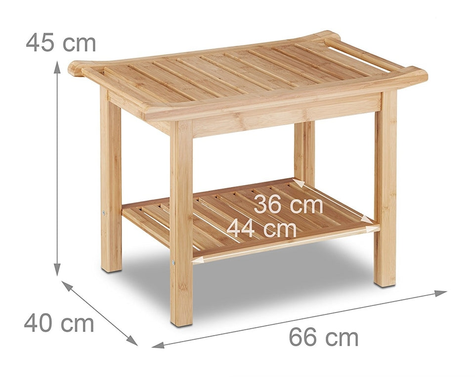 Tabouret en bambou table basse d'appoint salle de bain  3213047