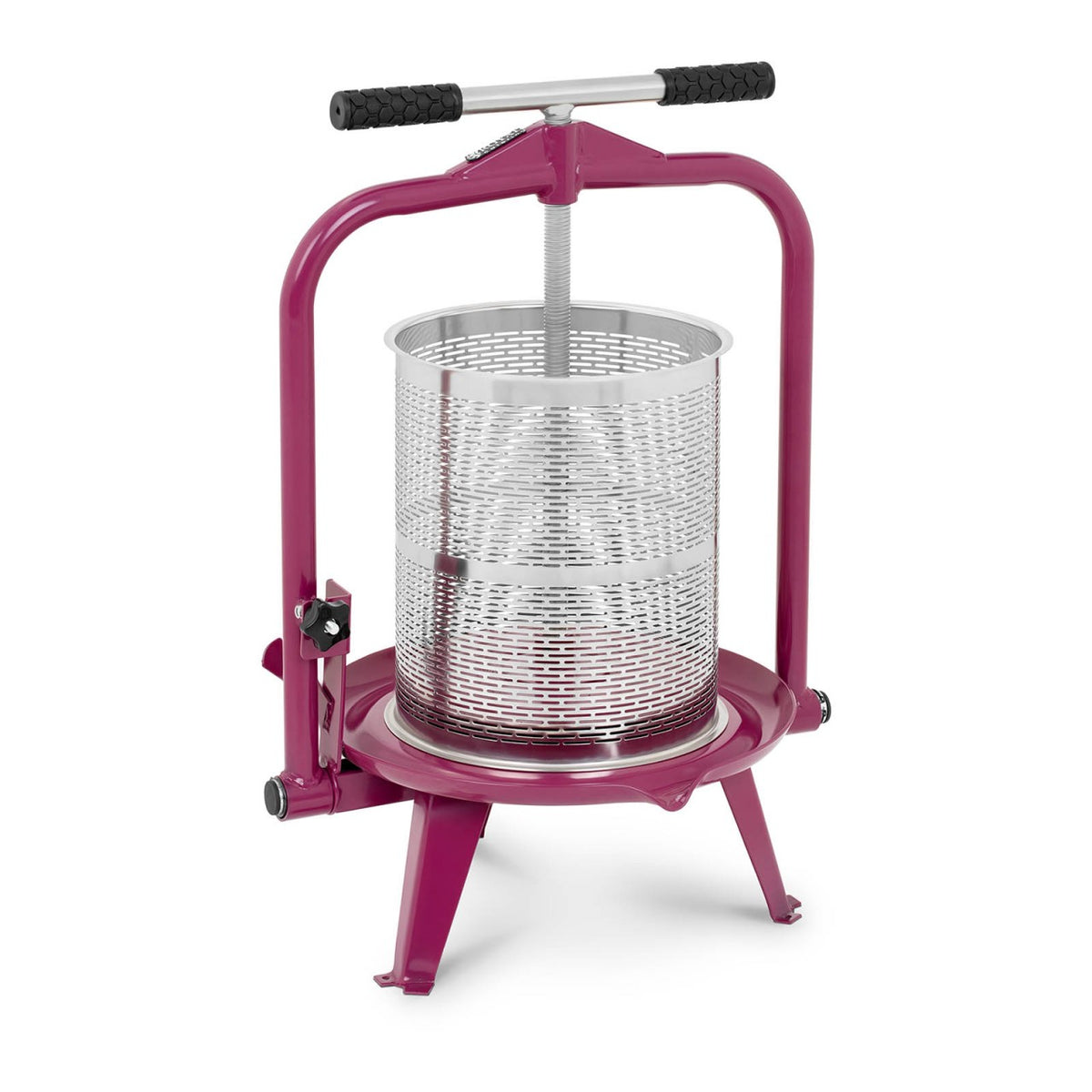 Pressoir à Fruits Manuel Wiesenfield 14L - En INOX Pour Jus De Pomme, Vin, Fruits