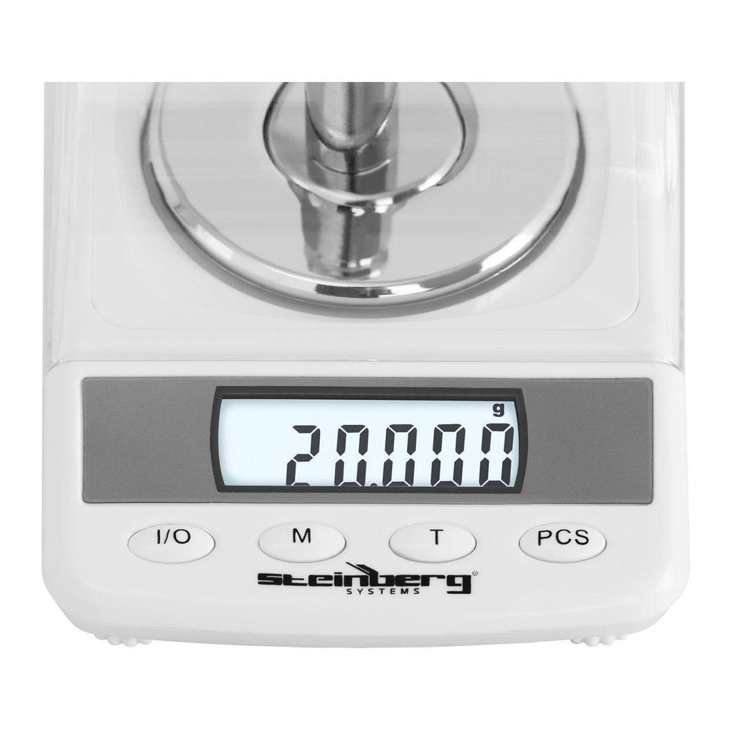 Balance électronique de précision - 50 g - 0,005 g / 50 g - ø 60 mm - Protection anti-vent 14_0000062 - Helloshop26