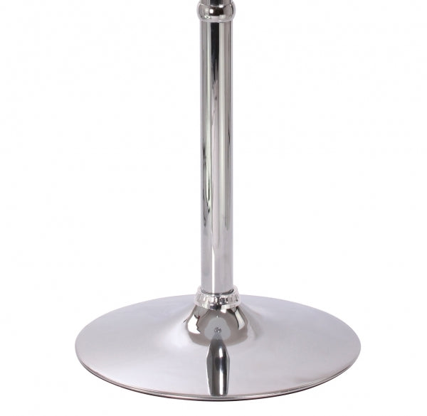 Table haute bar bistrot MDF diamètre 60 cm blanche 2009008