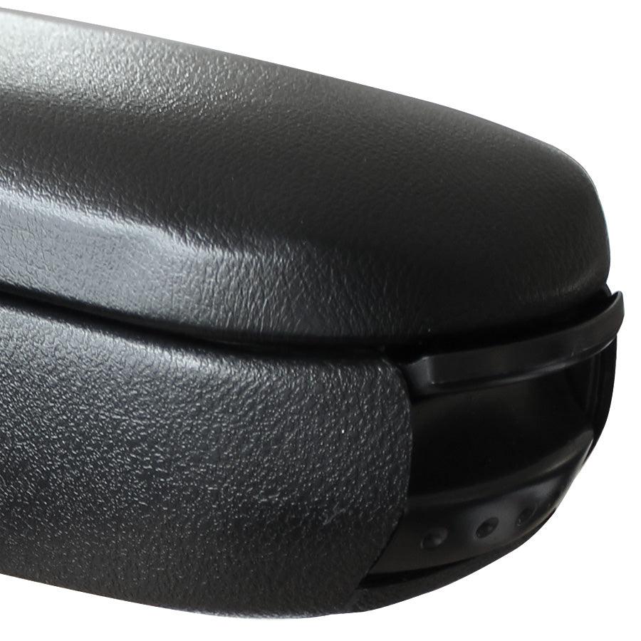Accoudoir central pour Golf IV / Bora / New Beetle avec compartiment rembourré cuir-synthétique noir avec des coutures noirs 03_0000479 - Helloshop26