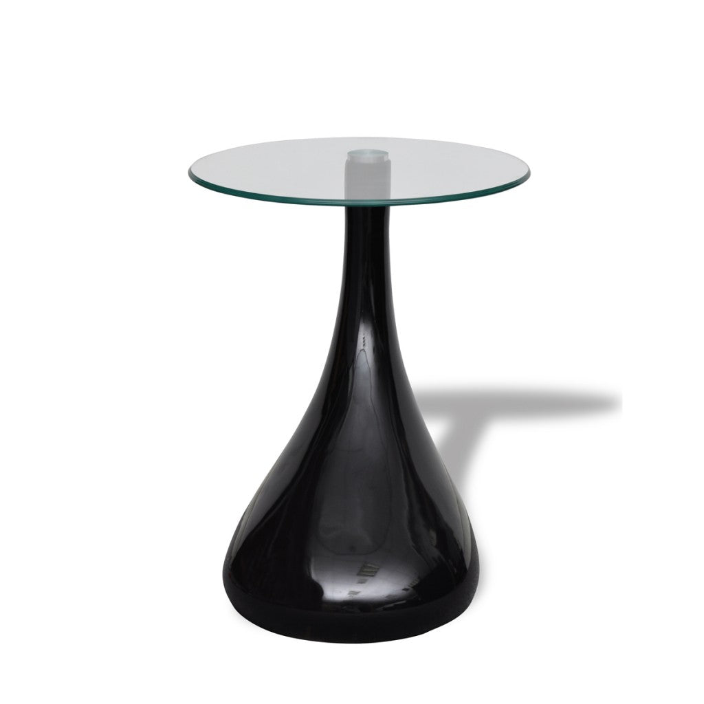 Table basse design noir verre  0902008