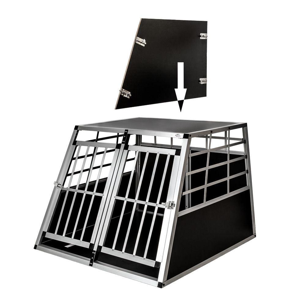 Cage de transport pour chien double dos droit 97 x 90 x 69,5 cm 3708144/2 - Helloshop26