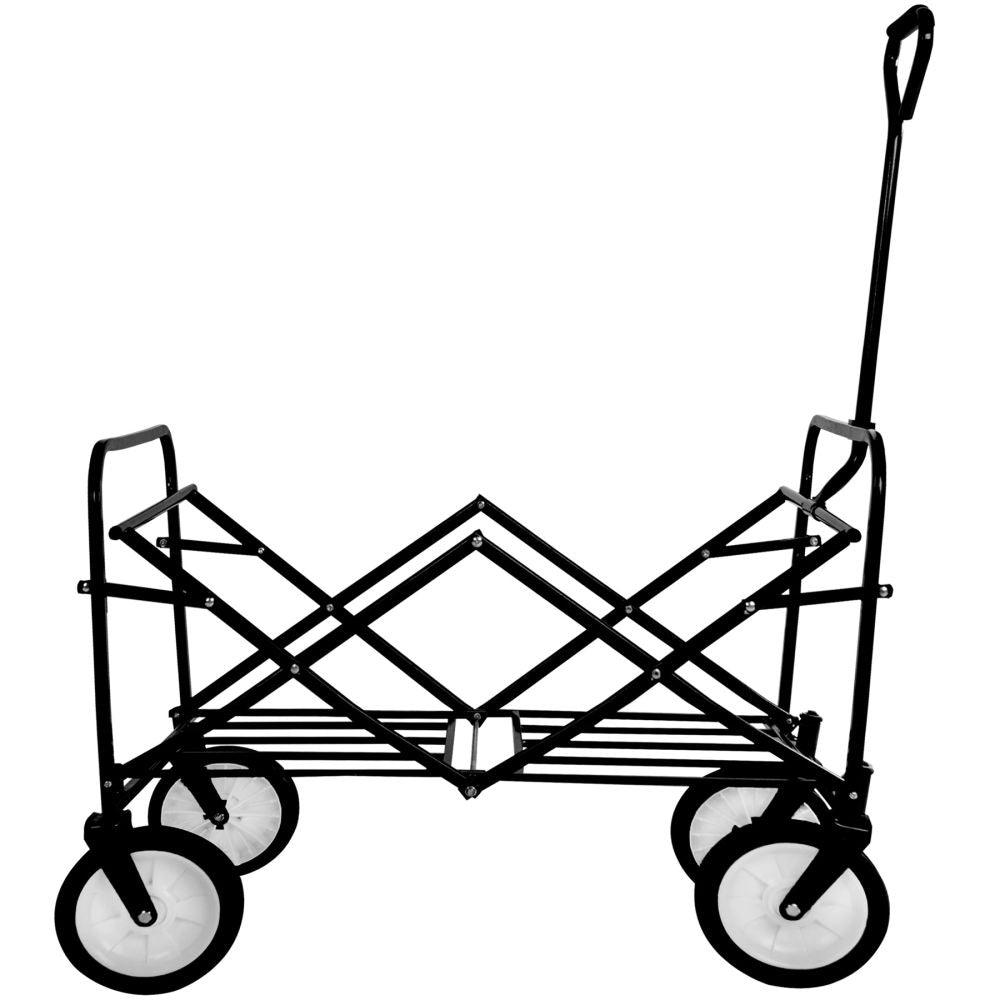 Chariot de jardin pliable 80 kg outils jardinage rouge 08_0000345 - Helloshop26