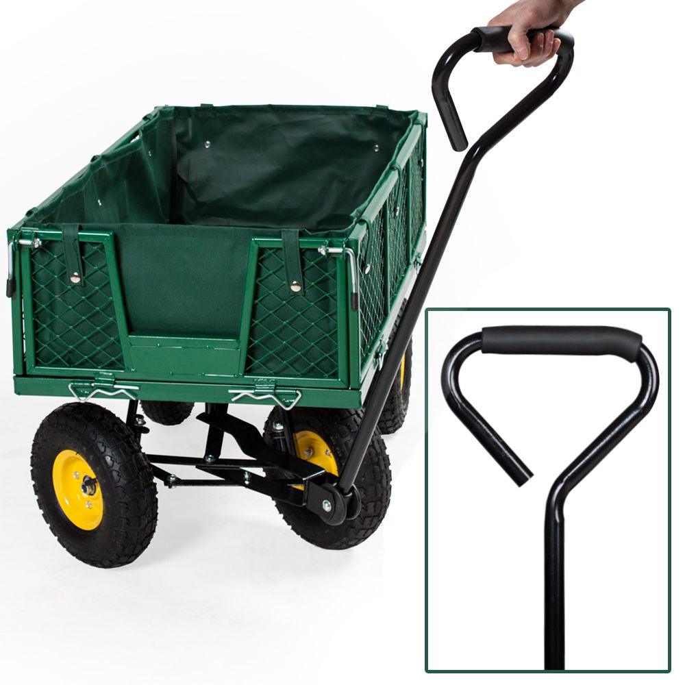 Chariot charrette de jardin main 350 kg outils jardinage 0208002 - Helloshop26