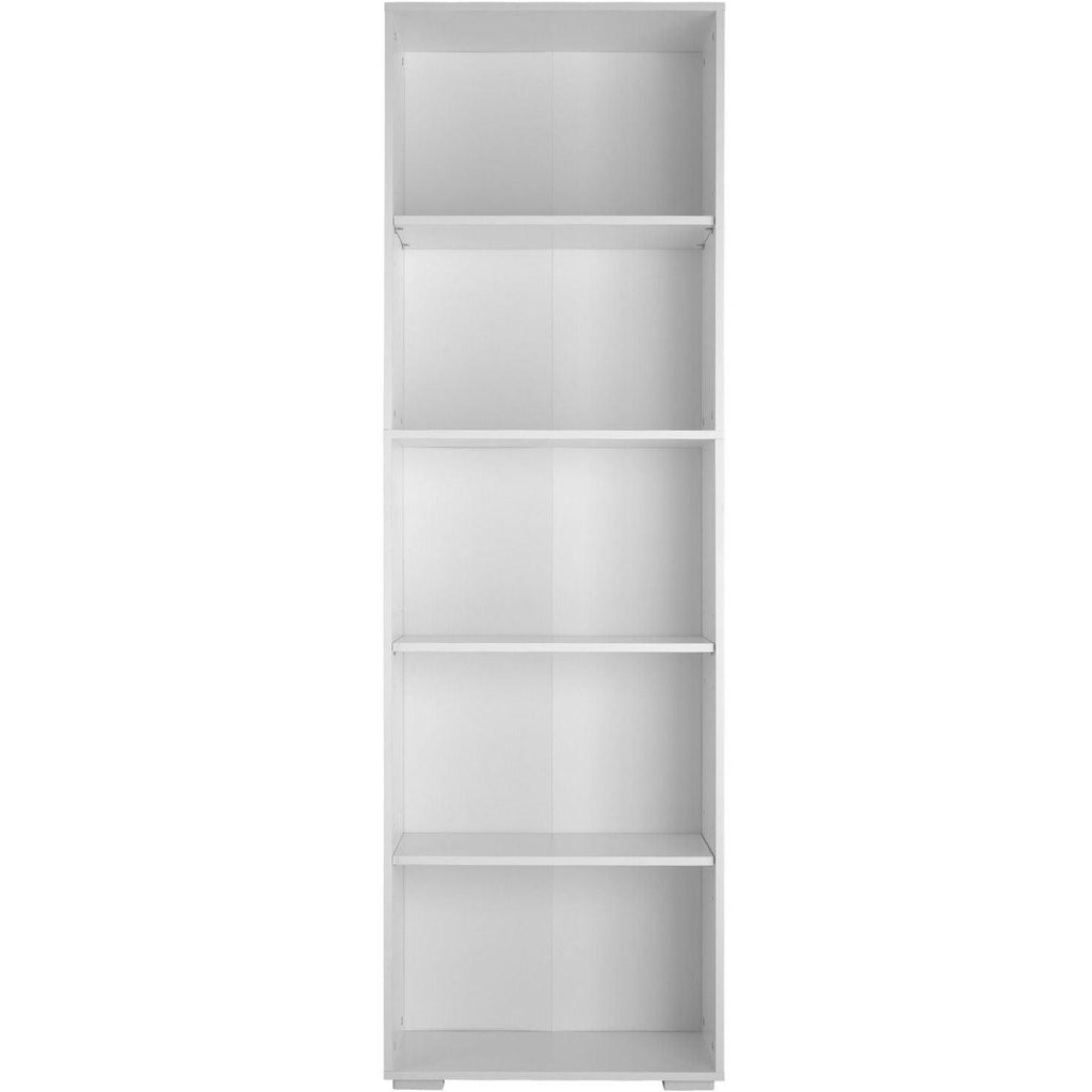 Bibliothèque étagère armoire meuble de rangement 5 niveaux 190 cm blanc 08_0000234 - Helloshop26