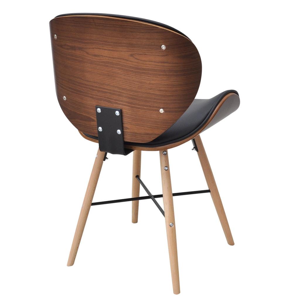 2 chaises de salon salle à manger entrée sans accoudoirs avec cadre en bois cintré top designe moderne  1902049 - Helloshop26