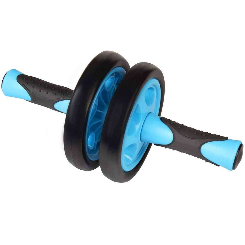 Appareil abdominaux AB roller roue abdominale avec tapis bleu 100kg 0701165 - Helloshop26