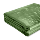 Bâche de protection imperméable résistante aux intempéries polyester revêtu de pvc 650 g m² couverture étanche d'extérieur camion meuble de jardin bois 4x3 m vert 01_0000287