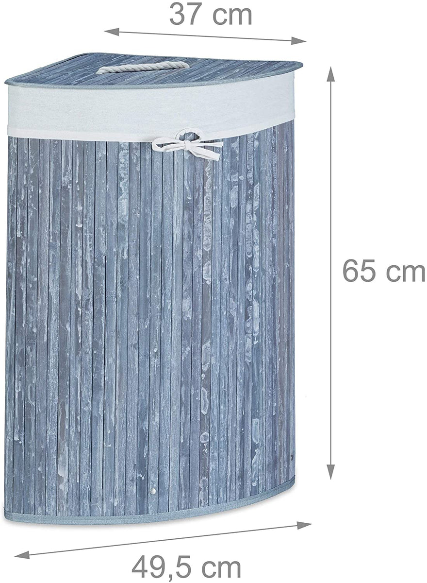 iEGrow Panier à linge 3 Compartiments sur Roulettes, 150L Bambou Naturel, Panier à Linge iEGrow Panier à linge 3 Compartiments sur Roulettes, 150L Bambou Naturel, Panier à Linge