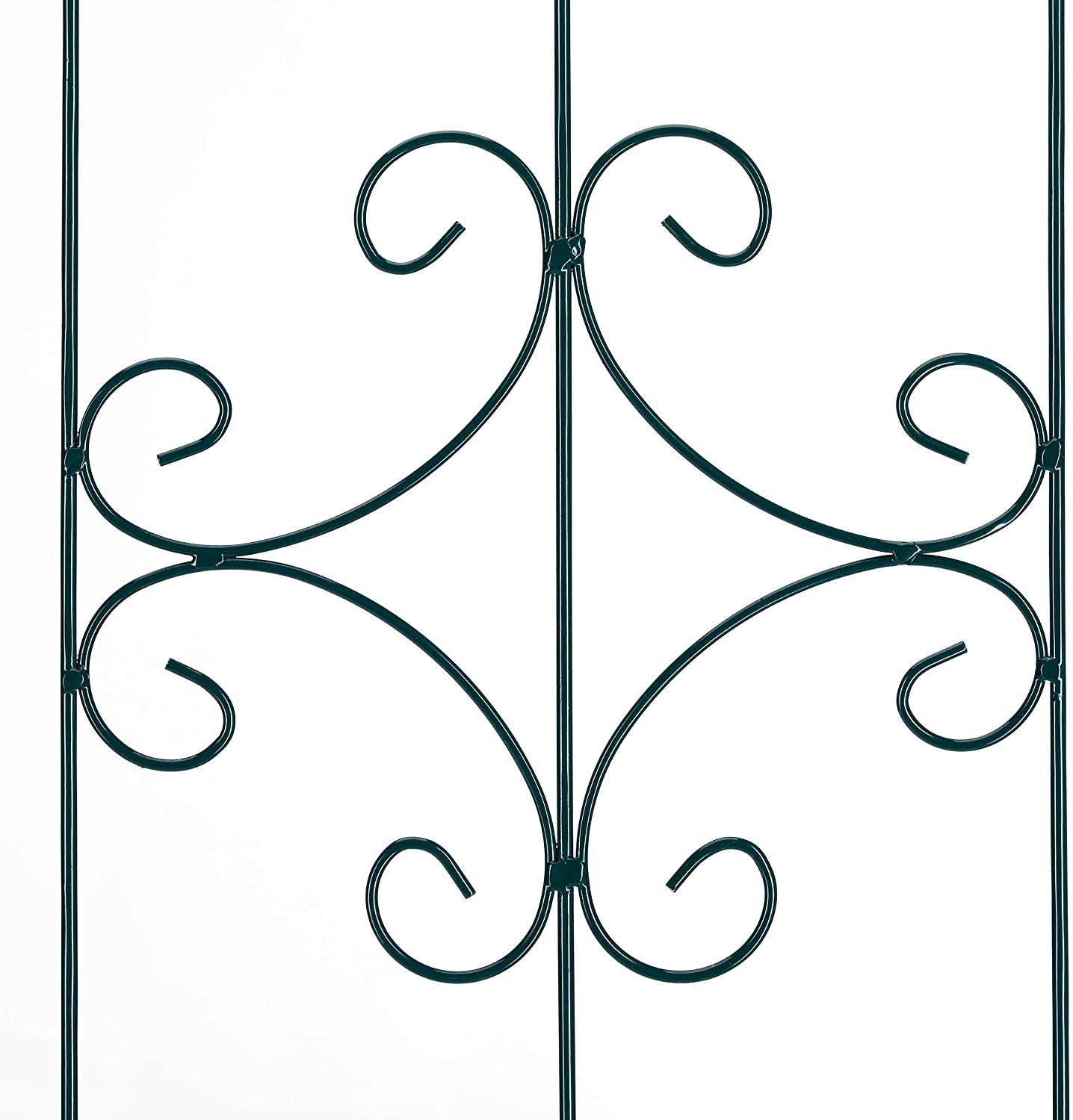 SCENDOR GARDEN Treillis Jardin En Fer 180 X 50 Cm – Support Plantes Grimpantes, Roses, Glycines – Noir Antirouille – Balcon & Jardin