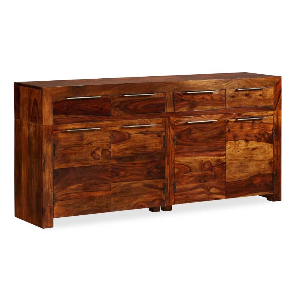Buffet bahut armoire console meuble de rangement bois massif de sesham 160 cm 4402094 - Helloshop26