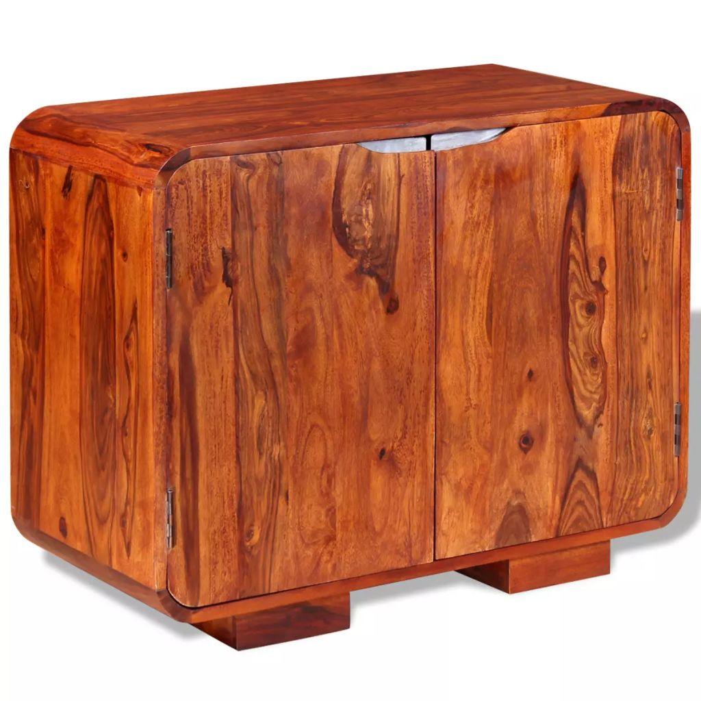 Buffet bahut armoire console meuble de rangement bois massif de sesham 75 cm 4402016 - Helloshop26