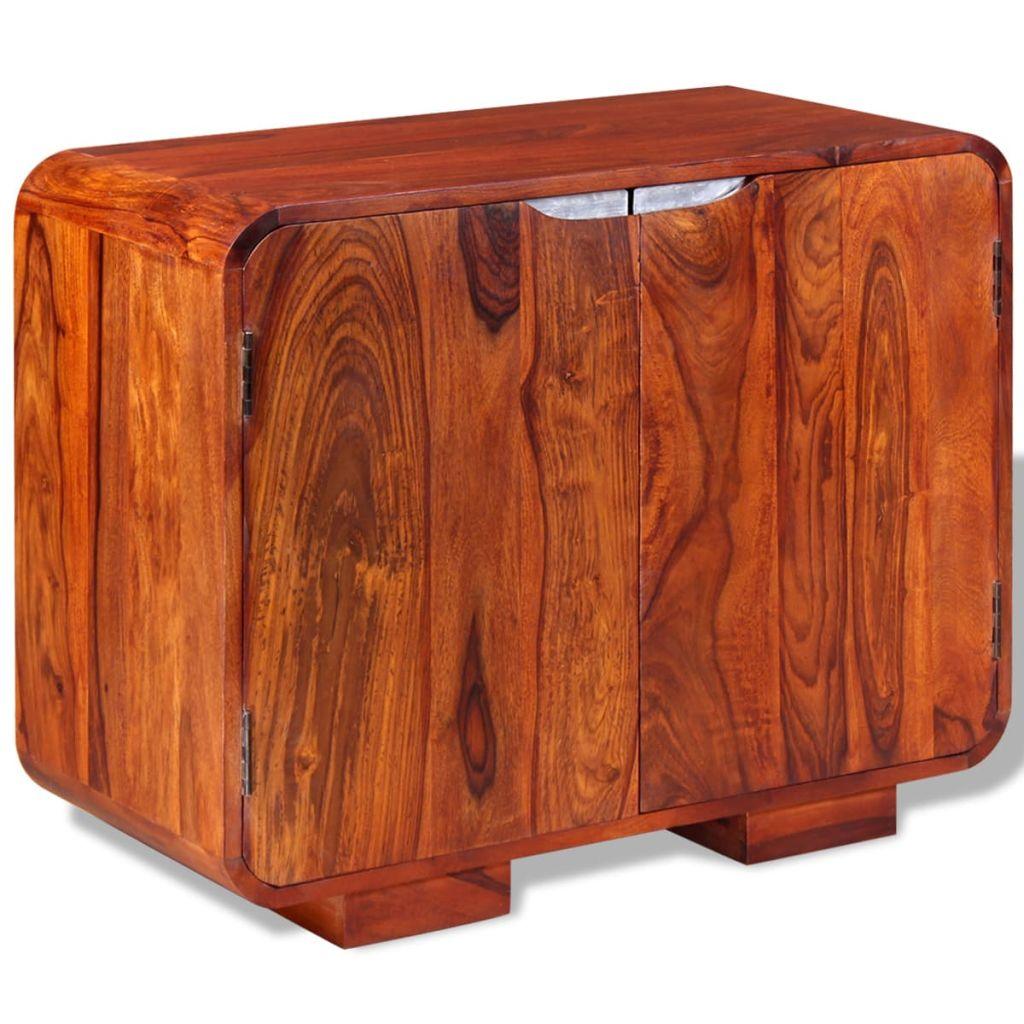 Buffet bahut armoire console meuble de rangement bois massif de sesham 75 cm 4402016 - Helloshop26