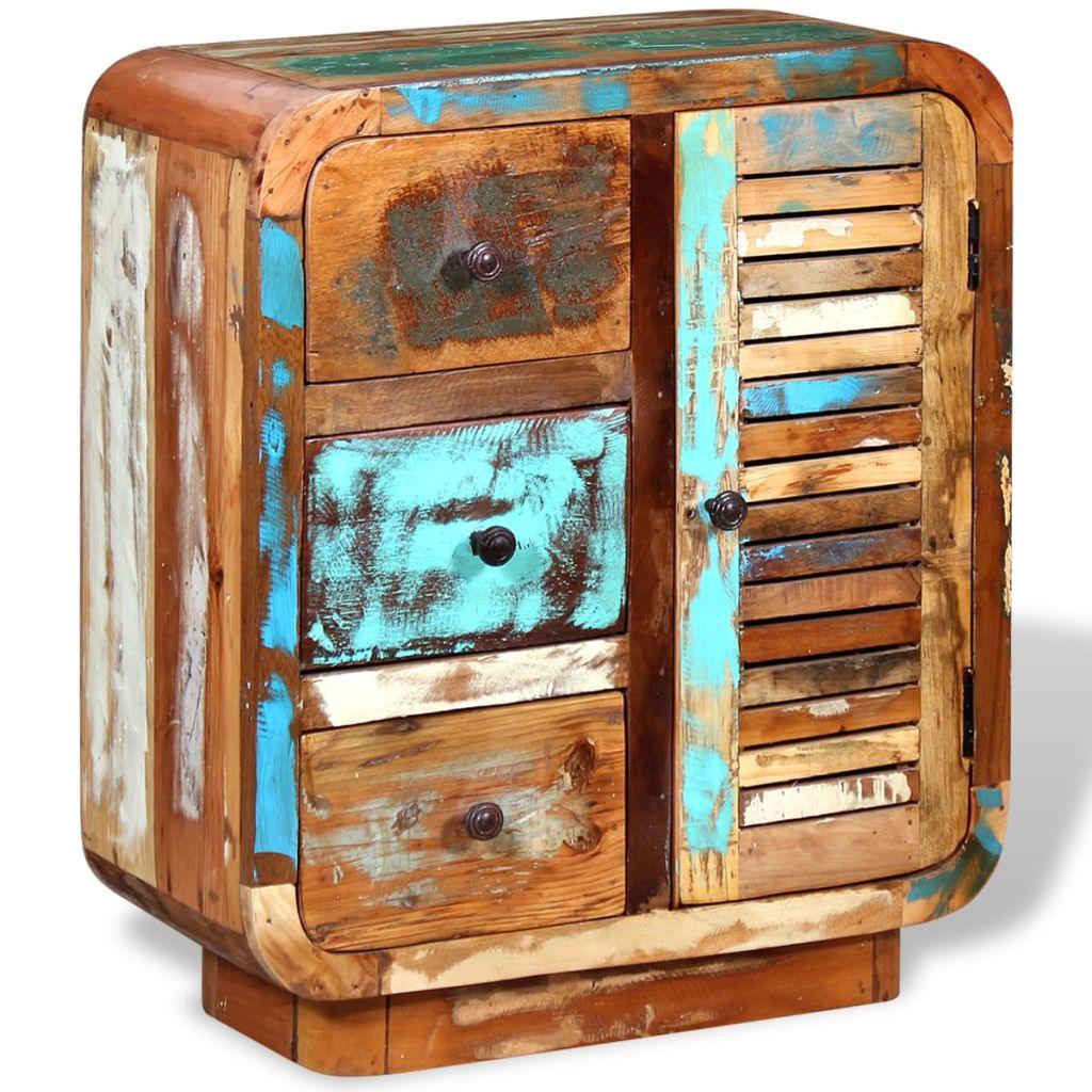 Buffet bahut armoire console meuble de rangement bois de récupération massif 4402235 - Helloshop26