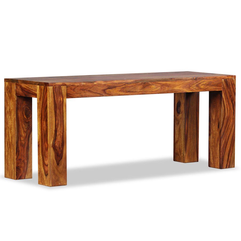 Banquette pouf tabouret meuble banc bois massif 110  cm 3002238 - Helloshop26