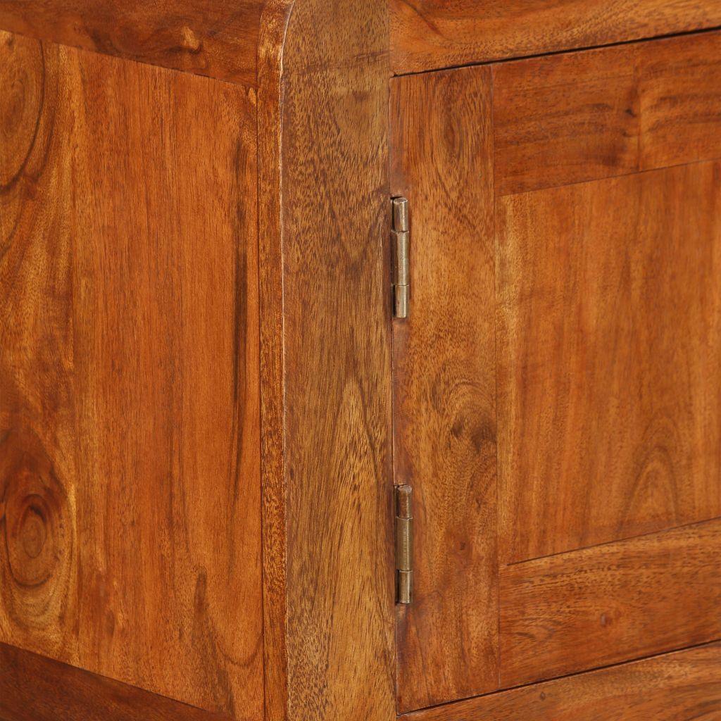 Buffet bahut armoire console meuble de rangement bois massif avec finition en bois de sesham 120 cm 4402022 - Helloshop26