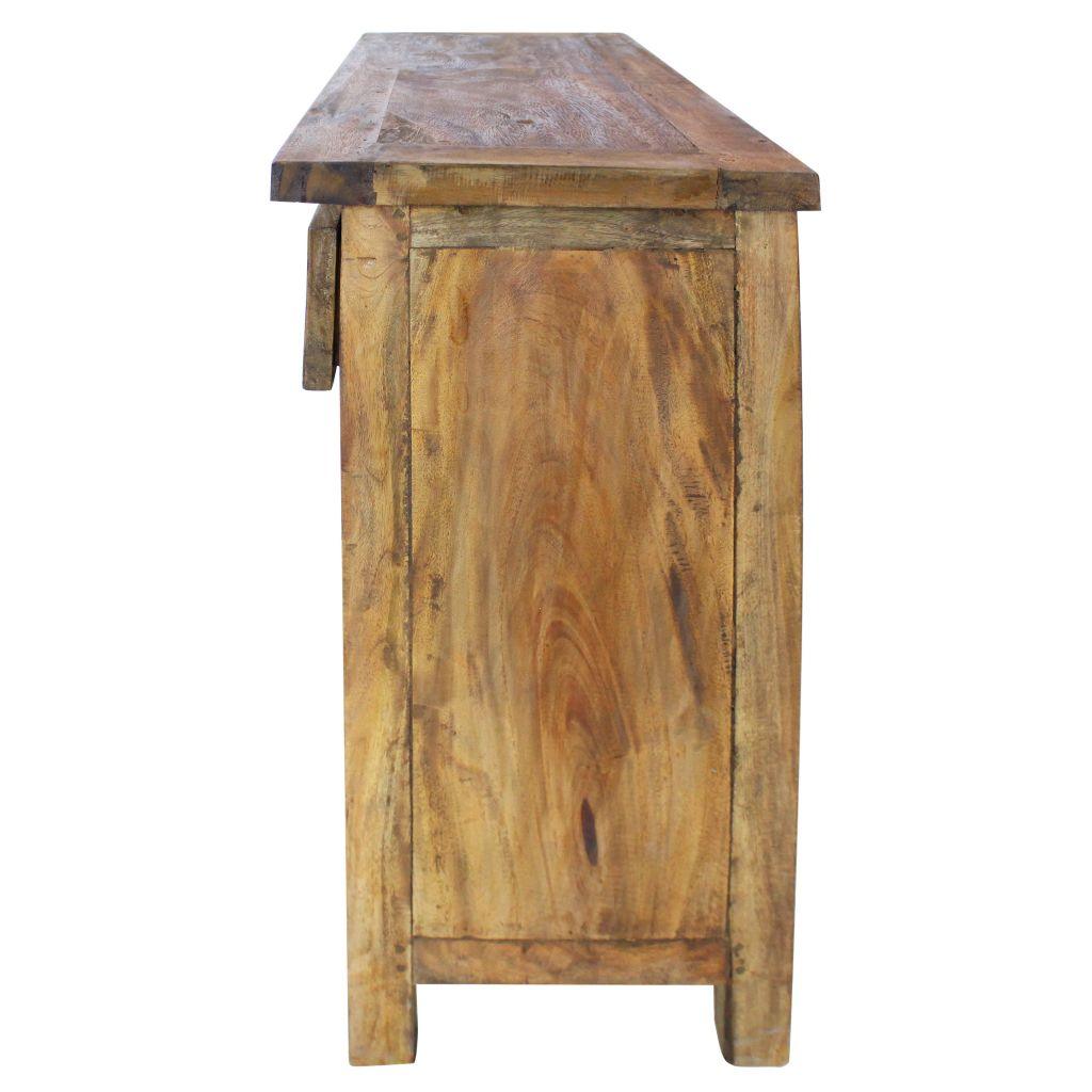Buffet bahut armoire console meuble de rangement bois de récupération massif 75 cm 4402019 - Helloshop26