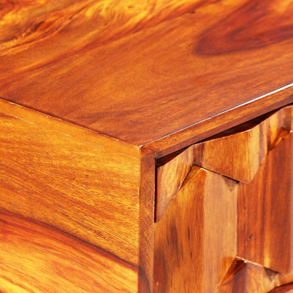 Bureau table meuble travail informatique d'écriture bois massif de sesham 118 cm 0502142 - Helloshop26
