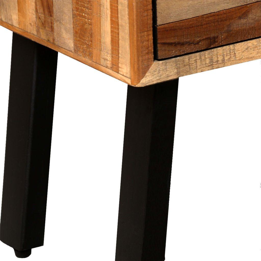 Buffet bahut armoire console meuble de rangement latérale avec 6 tiroirs teck massif de récupération marron 4402111 - Helloshop26