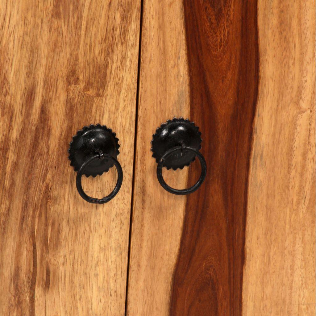 Buffet bahut armoire console meuble de rangement bois massif de sesham 86 cm 4402101 - Helloshop26