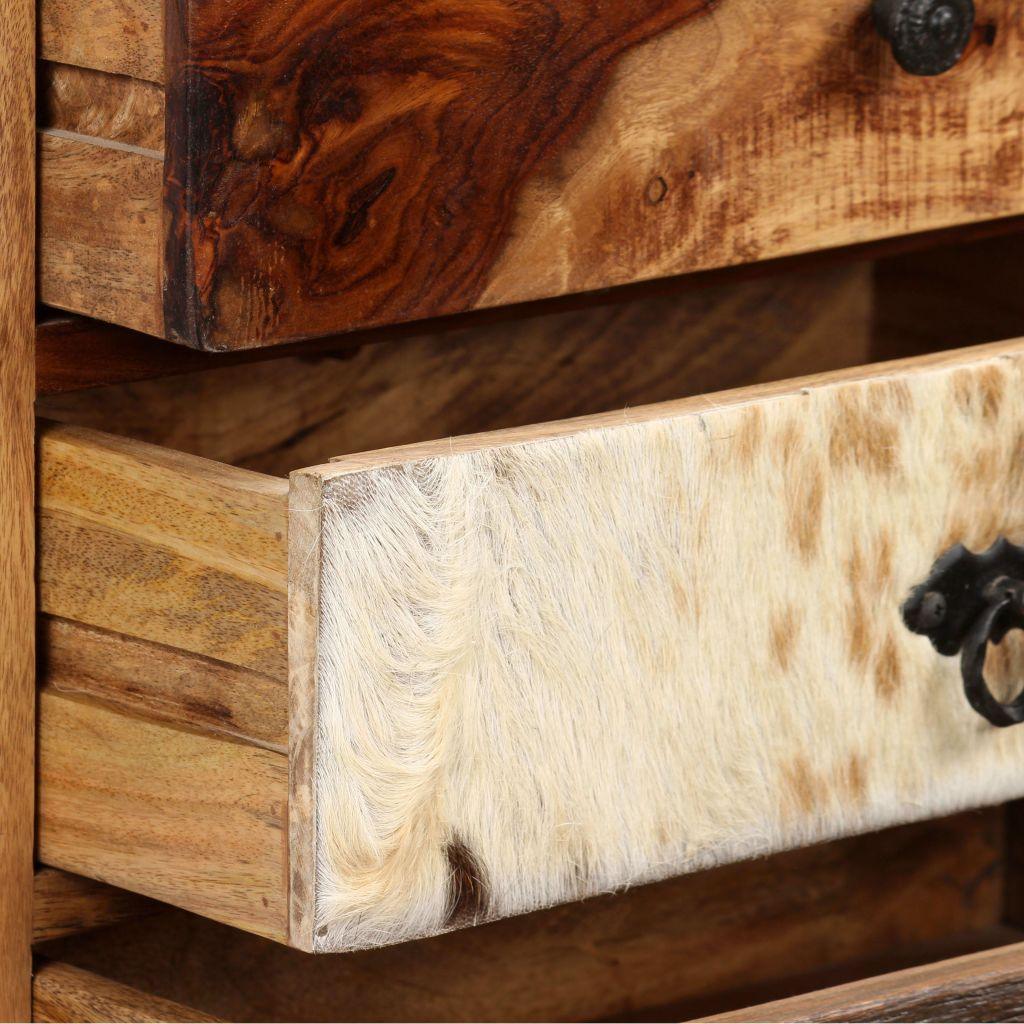 Buffet bahut armoire console meuble de rangement bois massif de sesham 86 cm 4402101 - Helloshop26