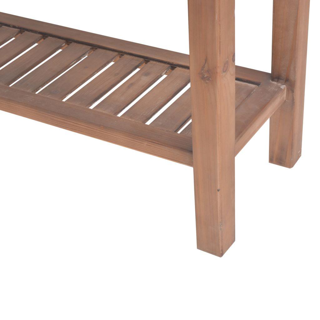 Buffet bahut armoire console meuble de rangement bois massif de sapin 122 cm 4402283 - Helloshop26