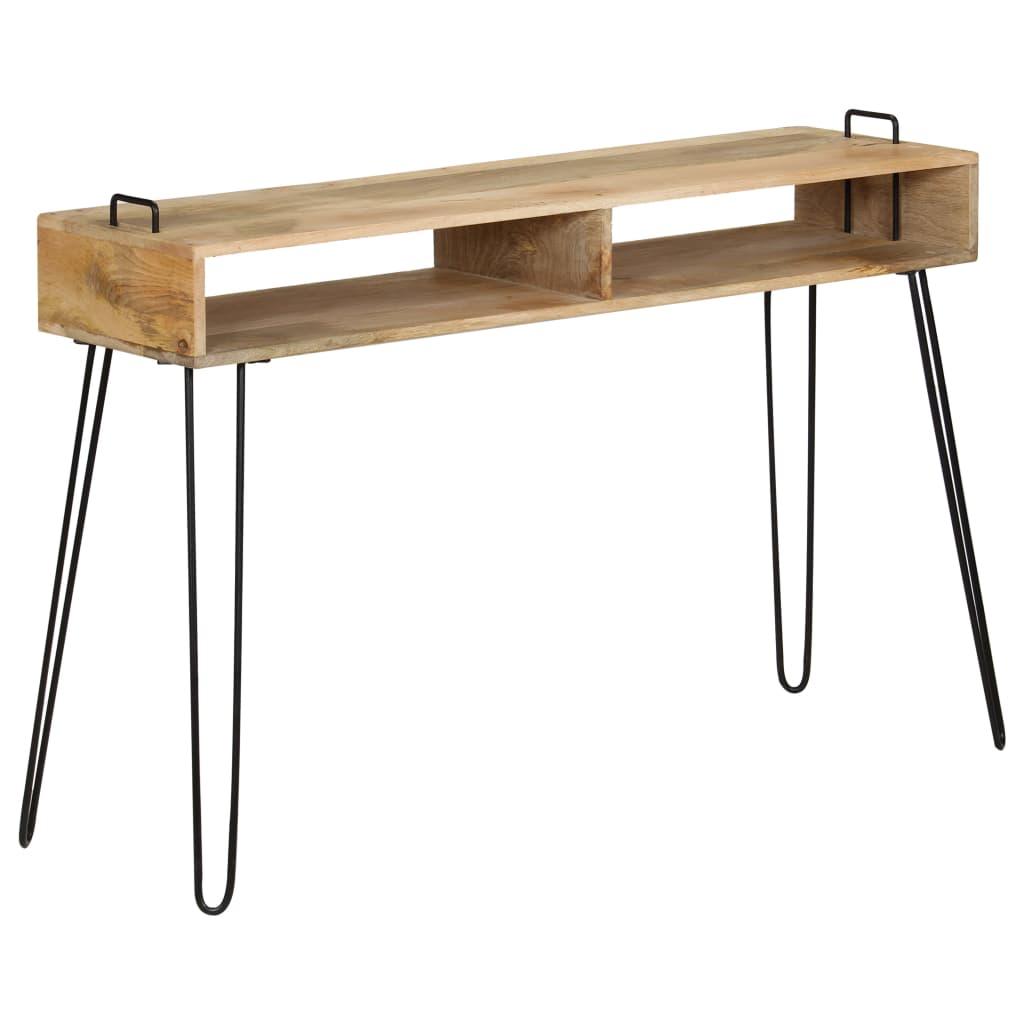 Buffet bahut armoire console meuble de rangement bois de manguier massif 115 cm 4402227 - Helloshop26