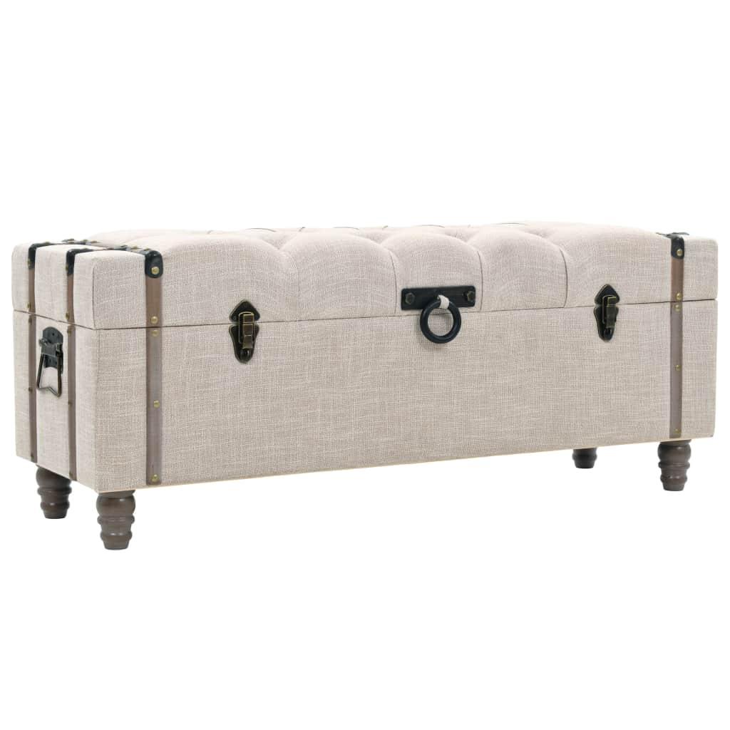 Banquette pouf tabouret meuble ensemble de bancs de rangement 3 pcs bois massif et acier 3002188 - Helloshop26