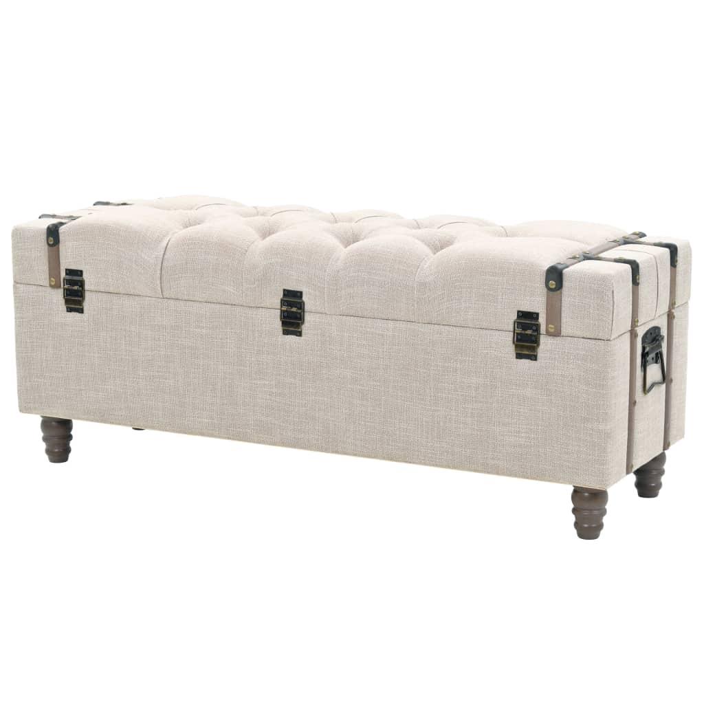 Banquette pouf tabouret meuble ensemble de bancs de rangement 3 pcs bois massif et acier 3002188 - Helloshop26