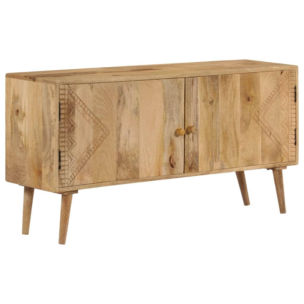 Buffet bahut armoire console meuble de rangement bois de manguier massif 120 cm 4402047 - Helloshop26
