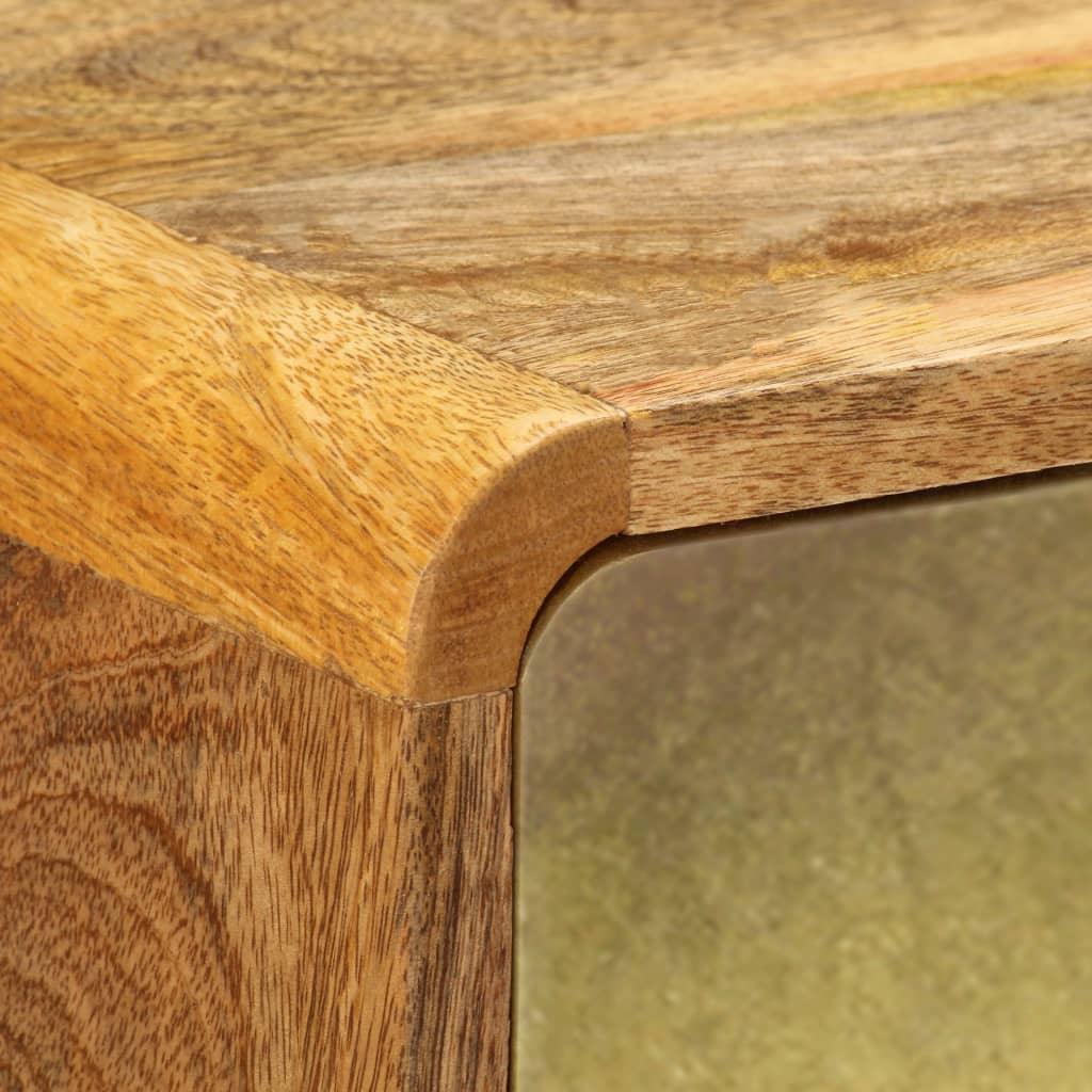 Buffet bahut armoire console meuble de rangement bois de manguier massif 120 cm 4402176 - Helloshop26