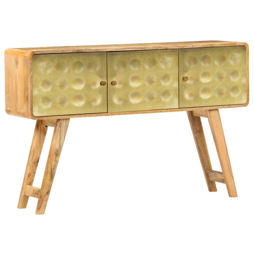 Buffet bahut armoire console meuble de rangement bois de manguier massif 120 cm 4402176 - Helloshop26