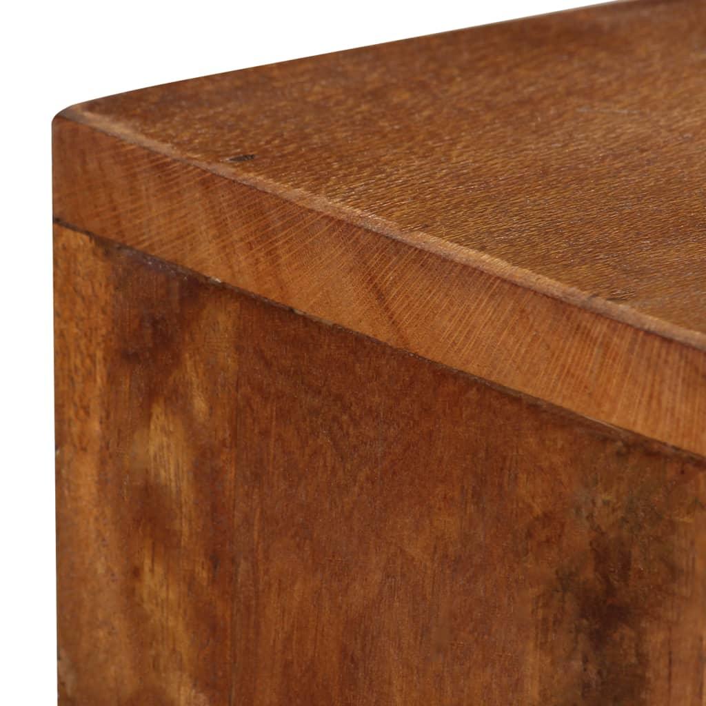 Buffet bahut armoire console meuble de rangement bois recyclé massif 110 cm marron 4402286 - Helloshop26