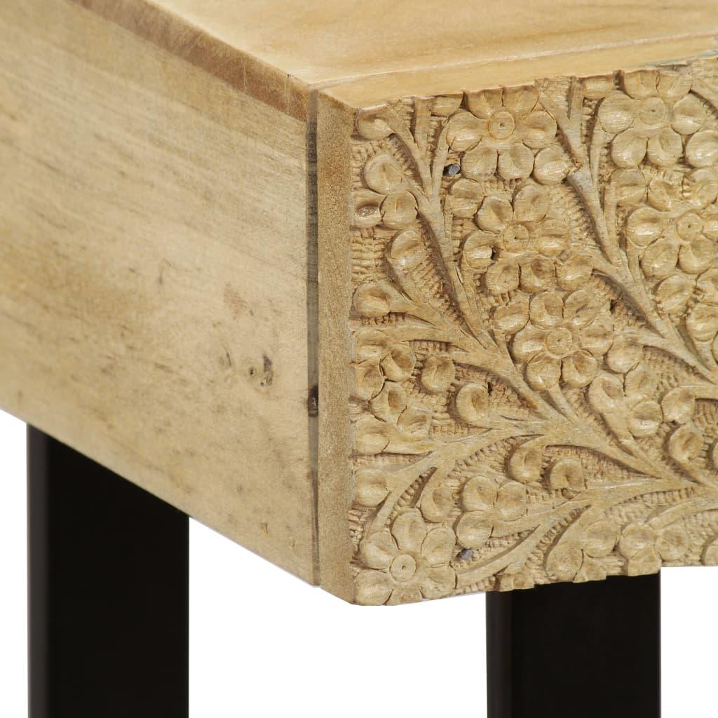 Buffet bahut armoire console meuble de rangement bois de manguier massif 102 cm 4402239 - Helloshop26