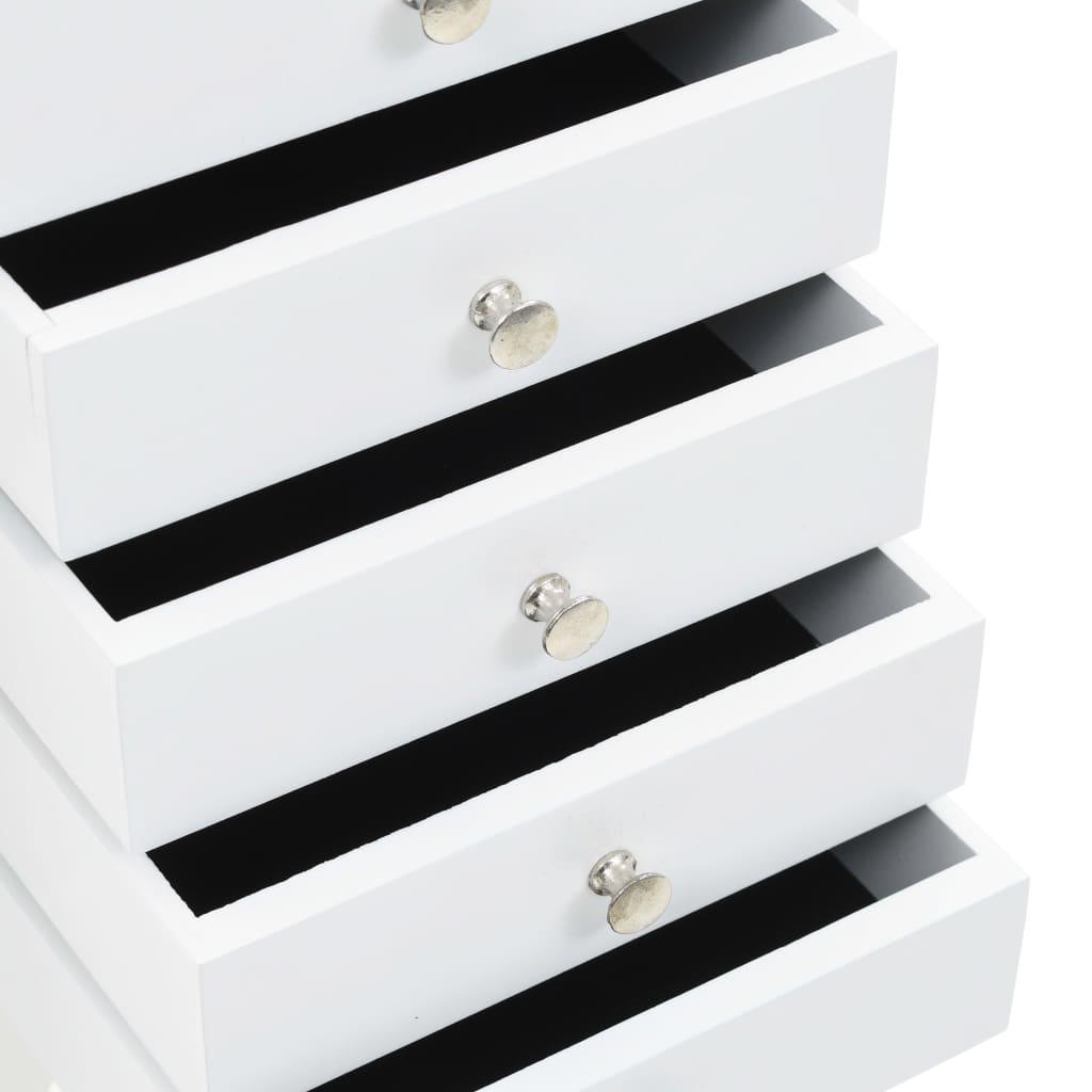 Buffet bahut armoire console meuble de rangement à bijoux sur pieds blanc 4402050 - Helloshop26