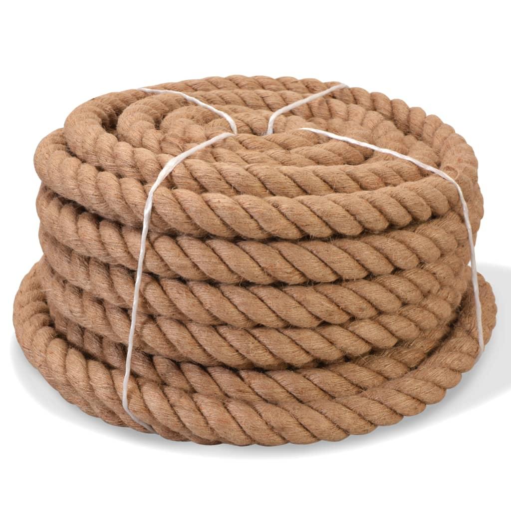 Corde 100% jute 10 mm 250 m corde de chanvre cordon fibre cordage 02_0003311 - Helloshop26