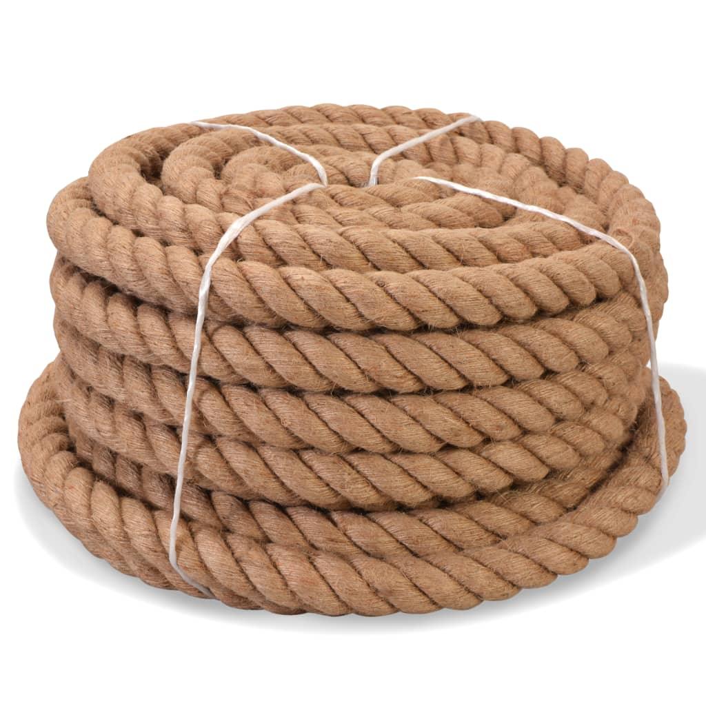 Corde 100% jute 20 mm 100 m corde de chanvre cordon fibre cordage 02_0003316 - Helloshop26