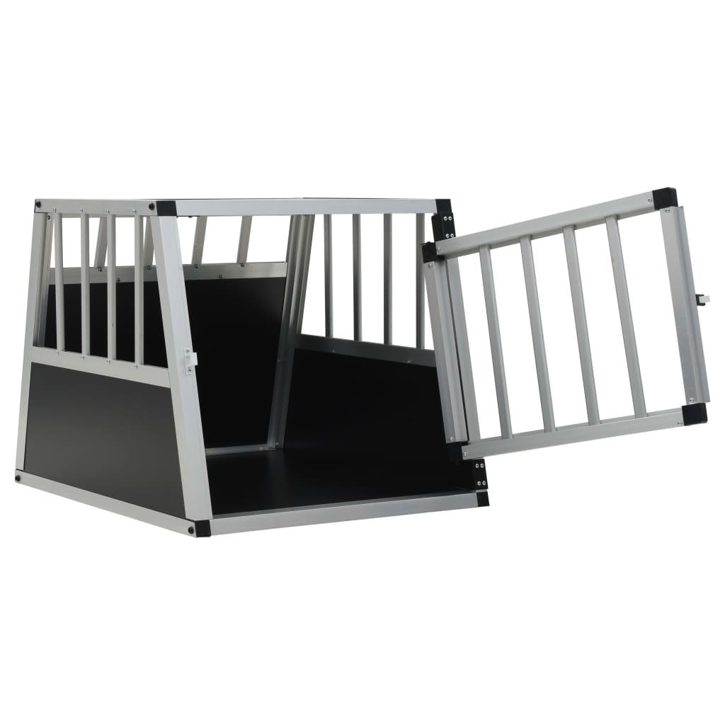 Cage pour chien avec une porte 54 x 69 x 50 cm noir 02_0000061 - Helloshop26