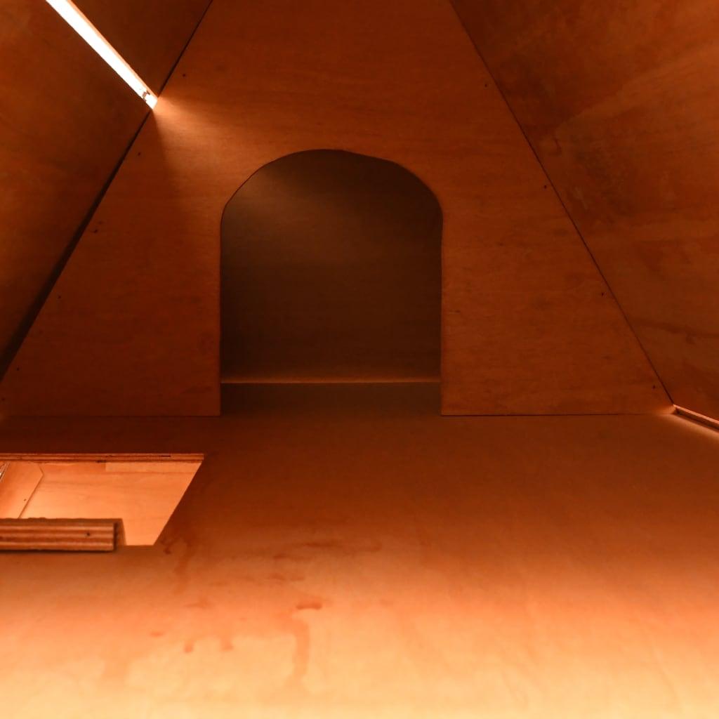 Clapier bois de pin et de sapin massif 152 x 128 x 108 cm bois marron 02_0000582 - Helloshop26