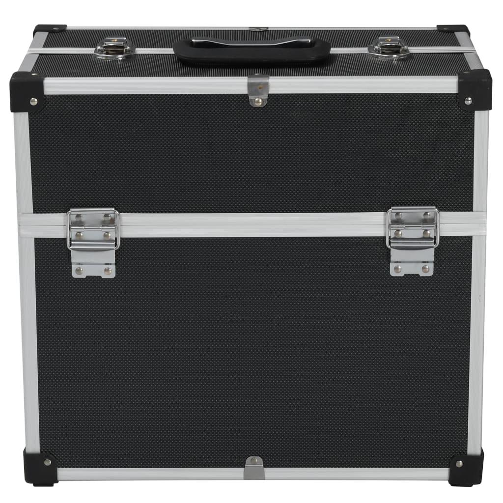 Boîte à outils valise à outils mallette à outils trolley à outils caisse à outils rangement stockage fichiers 38 cm noir 02_0003216 - Helloshop26
