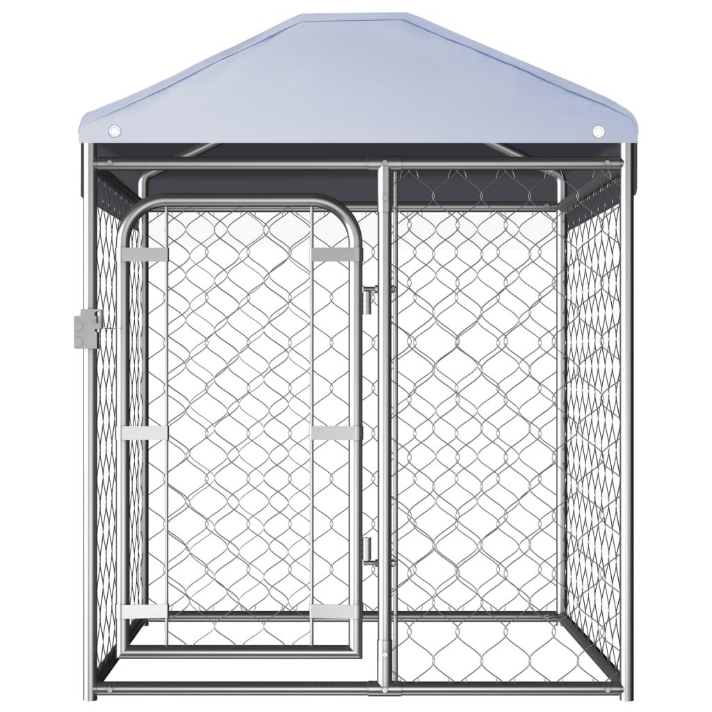 Chenil extérieur cage enclos parc animaux chien extérieur avec toit 100 x 100 x 125 cm 02_0000448 - Helloshop26
