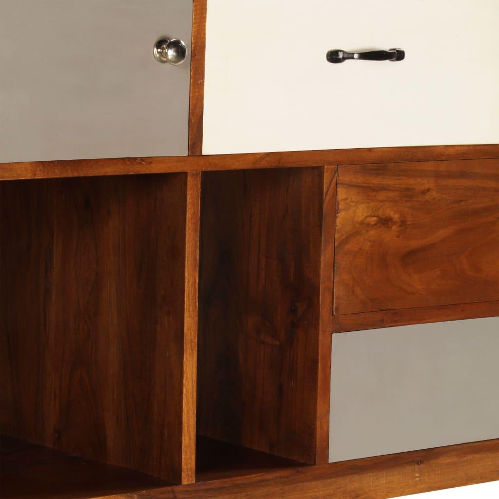 Buffet bahut armoire console meuble de rangement 115 cm bois solide d'acacia 4402175 - Helloshop26