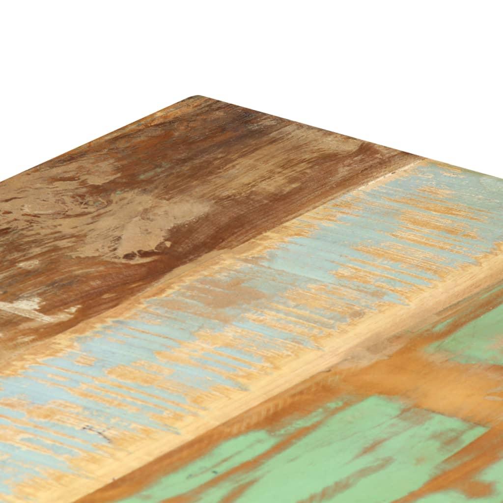 Banquette pouf tabouret meuble banc 110 cm bois de récupération massif 3002245 - Helloshop26